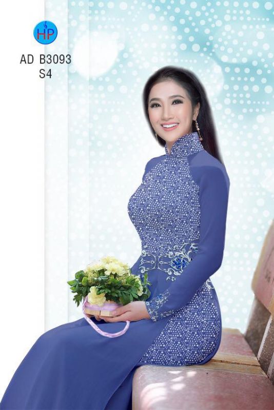 Vải áo dài hoa nhí