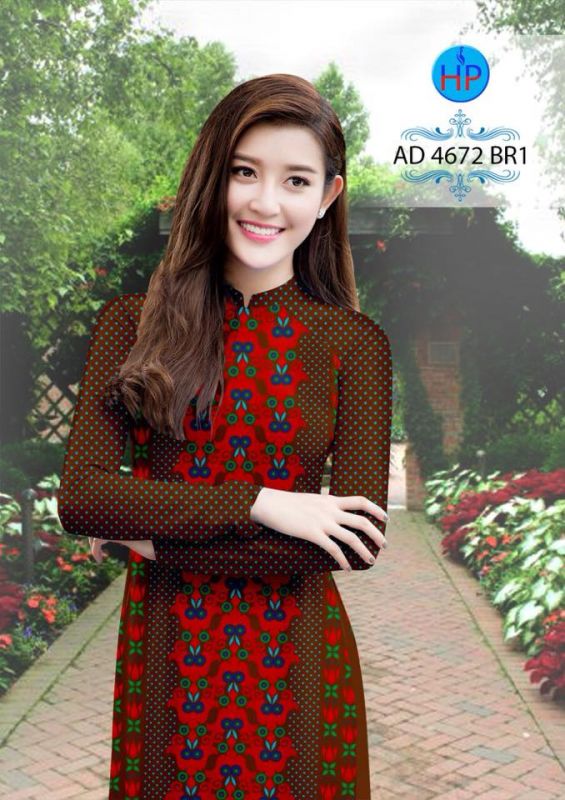 Vải áo dài văn toàn thân