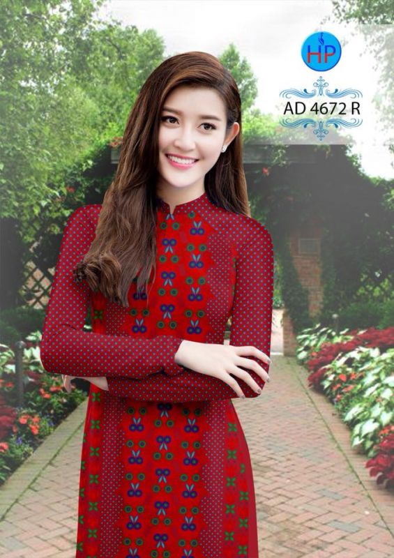Vải áo dài văn toàn thân