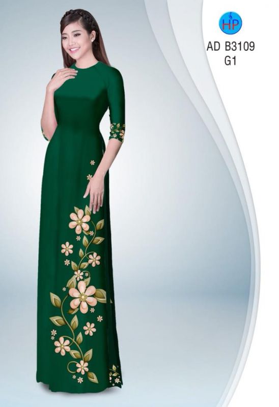 Vải áo dài hoa dây