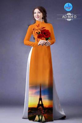 Vải áo dài phong cảnh-DT 522