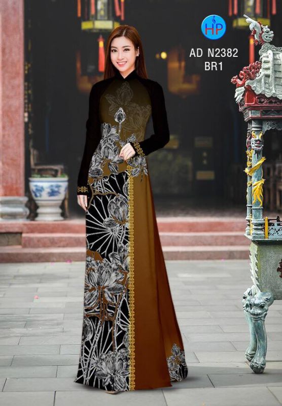Vải áo dài hoa Sen