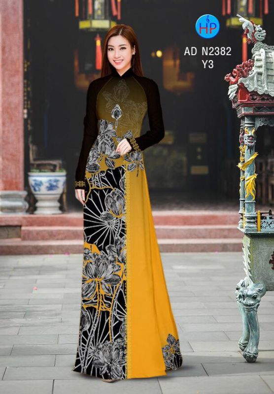 Vải áo dài hoa Sen