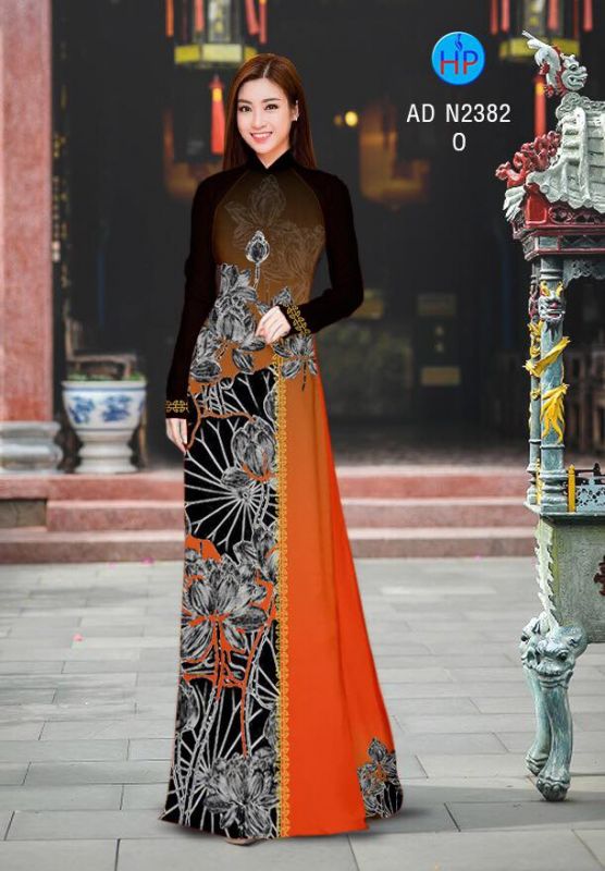 Vải áo dài hoa Sen
