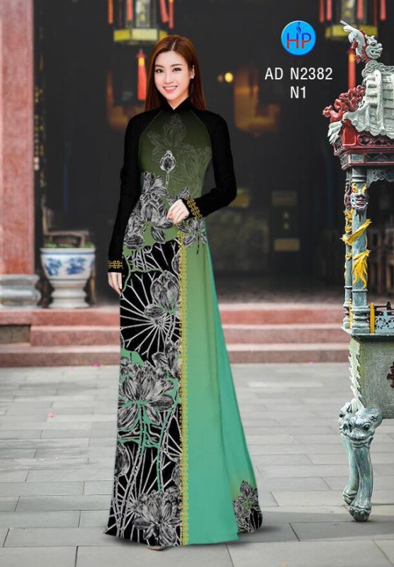 Vải áo dài hoa Sen