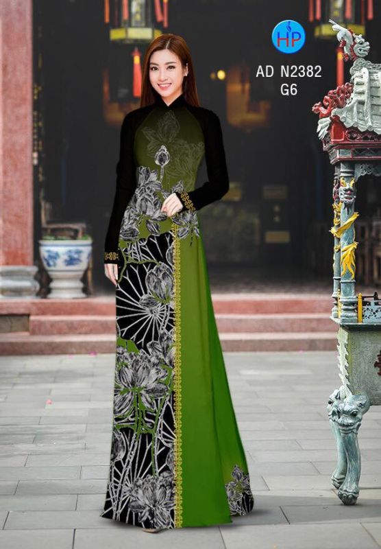 Vải áo dài hoa Sen