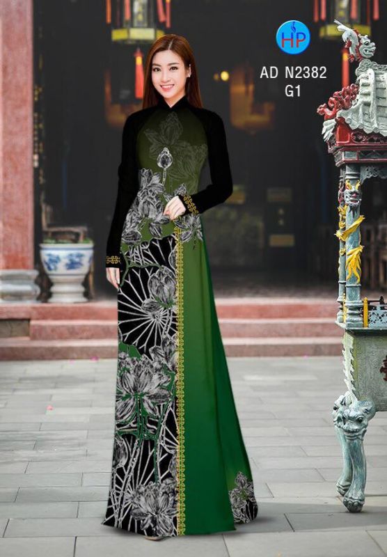 Vải áo dài hoa Sen