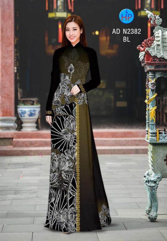 Vải áo dài hoa Sen