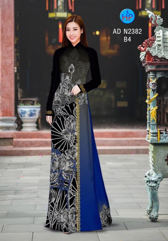 Vải áo dài hoa Sen
