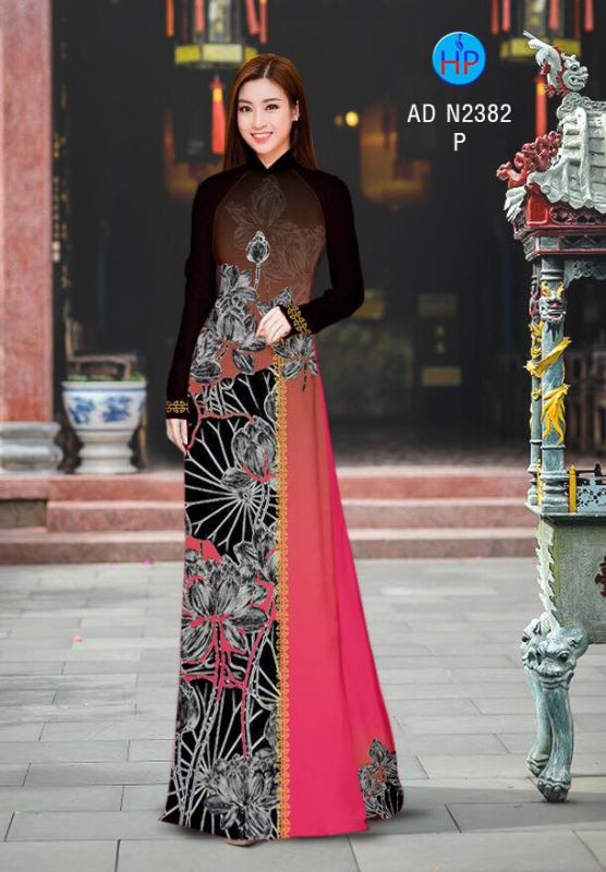 Vải áo dài hoa Sen