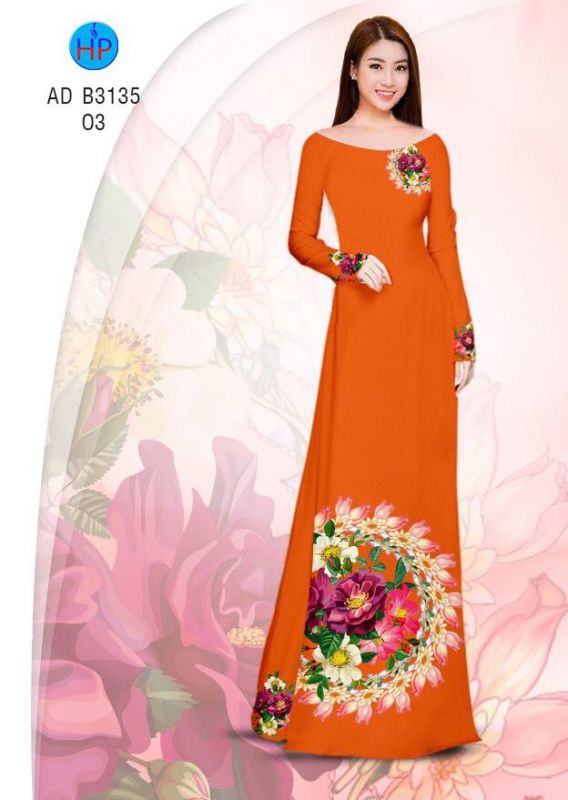 Vải áo dài vòng hoa