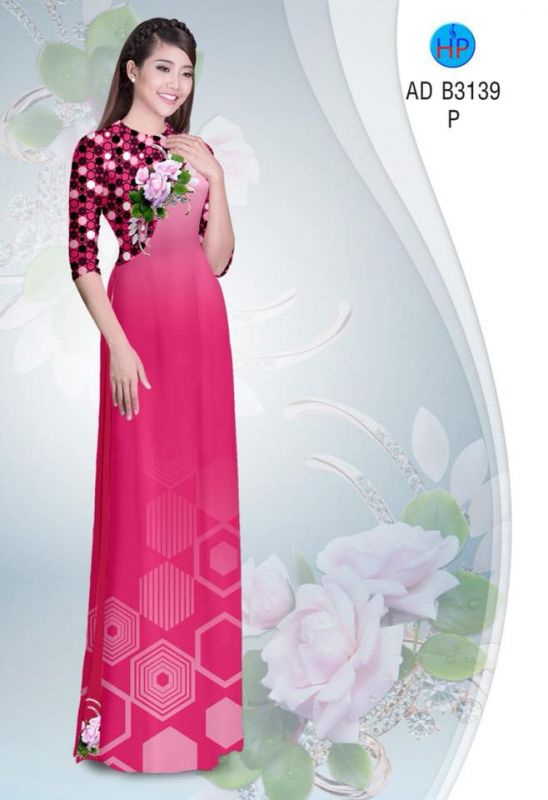 Vải áo dài hoa nhỏ