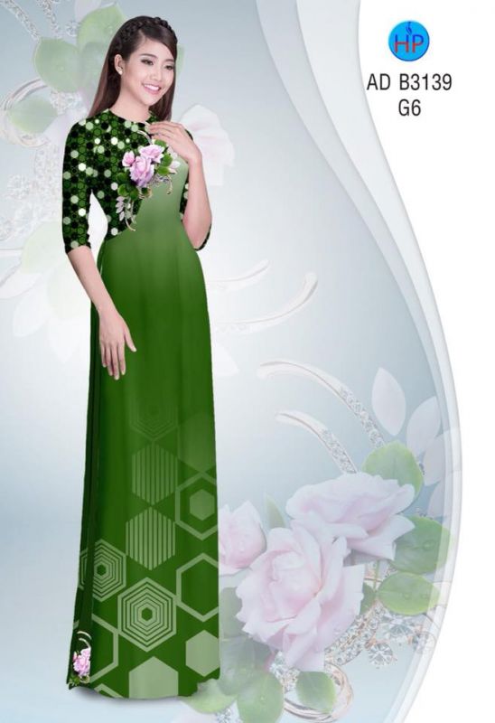 Vải áo dài hoa nhỏ