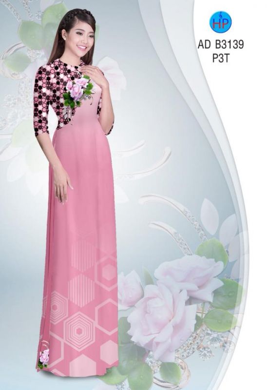 Vải áo dài hoa nhỏ