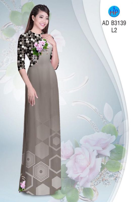 Vải áo dài hoa nhỏ