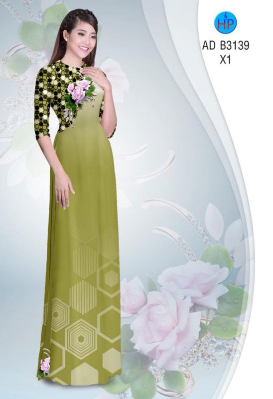 Vải áo dài hoa nhỏ
