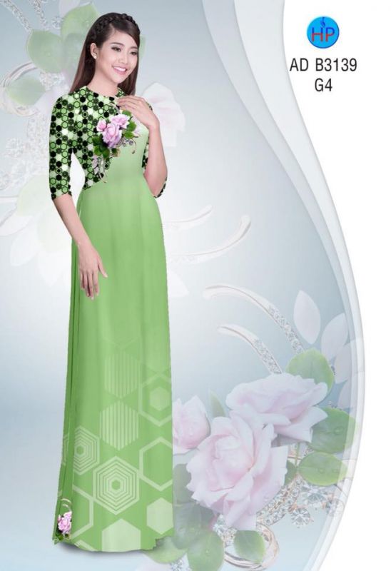 Vải áo dài hoa nhỏ