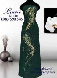 Vải áo dài kết đá pha lê