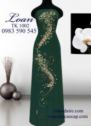 Vải áo dài kết đá pha lê