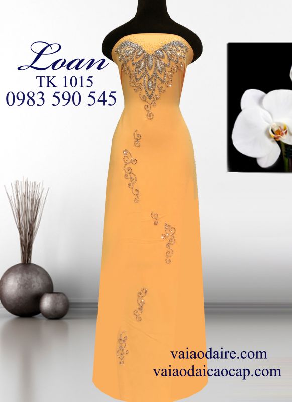 Vải áo dài Thái Tuấn kết hạt