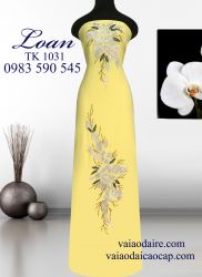 Vải áo dài kết hoa