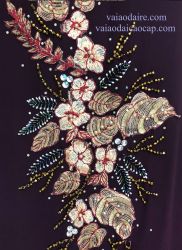 Vải áo dài kết hoa