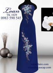 Vải áo dài kết hoa