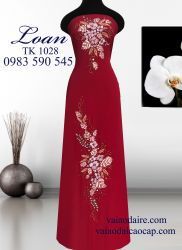 Vải áo dài kết hoa