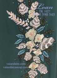 Vải áo dài kết hoa