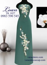 Vải áo dài kết hoa