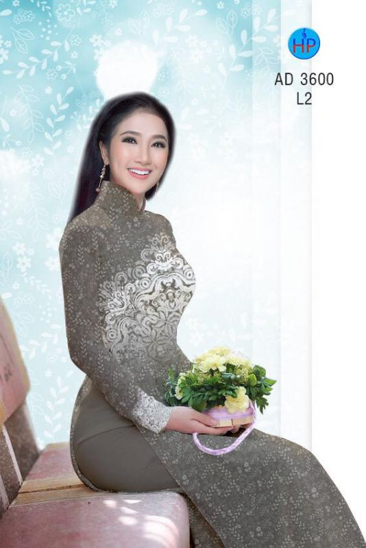 Vải áo dài hoa văn toàn thân