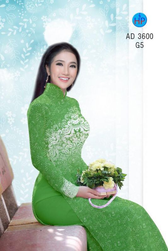 Vải áo dài hoa văn toàn thân