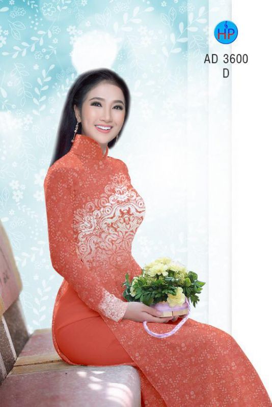 Vải áo dài hoa văn toàn thân