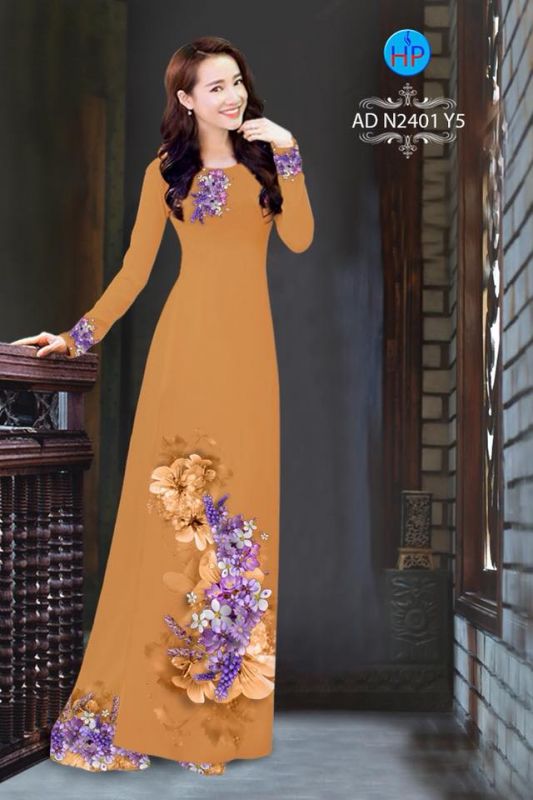 Vải áo dài hoa dây