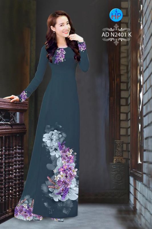 Vải áo dài hoa dây