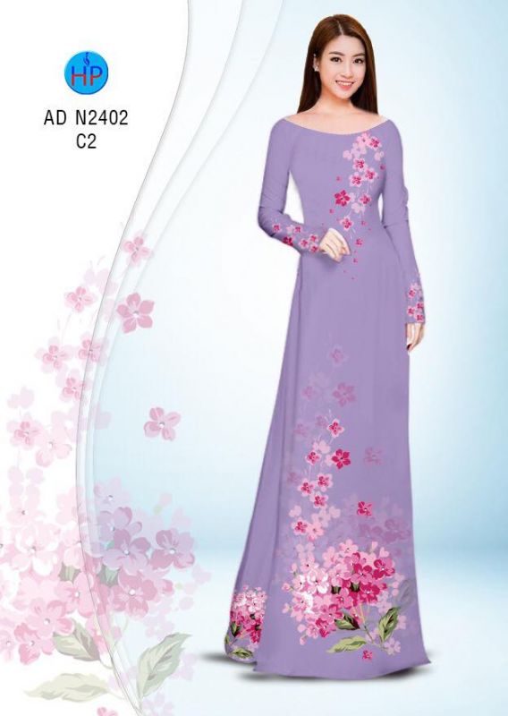 Vải áo dài hoa dây Vải áo dài hoa dây