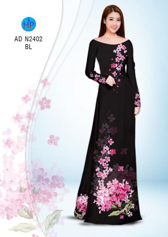 Vải áo dài hoa dây Vải áo dài hoa dây