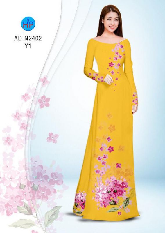 Vải áo dài hoa dây Vải áo dài hoa dây