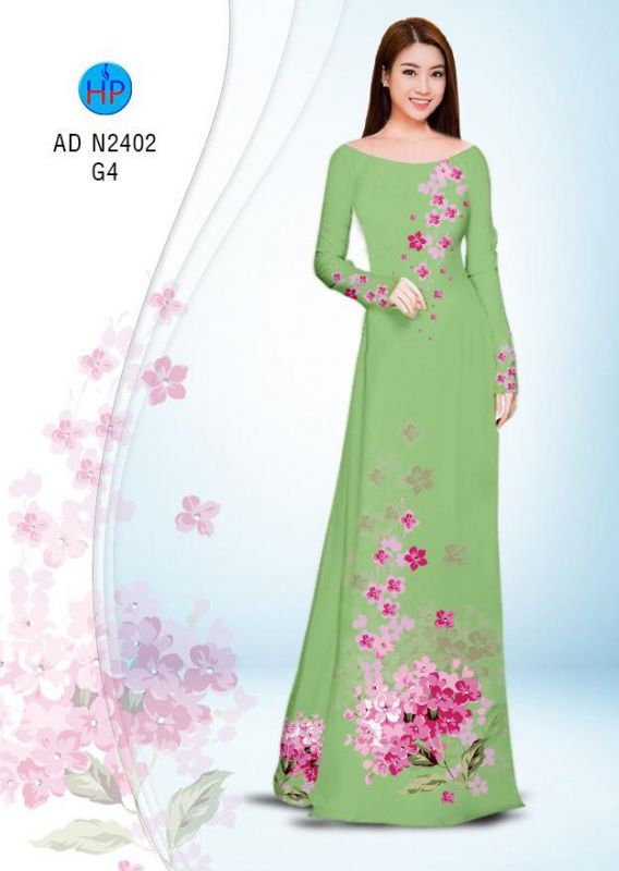 Vải áo dài hoa dây Vải áo dài hoa dây