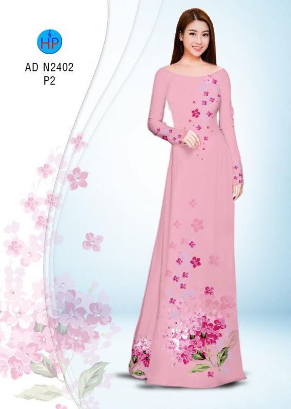 Vải áo dài hoa dây Vải áo dài hoa dây