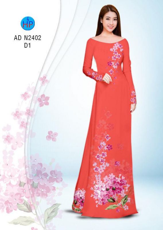 Vải áo dài hoa dây Vải áo dài hoa dây