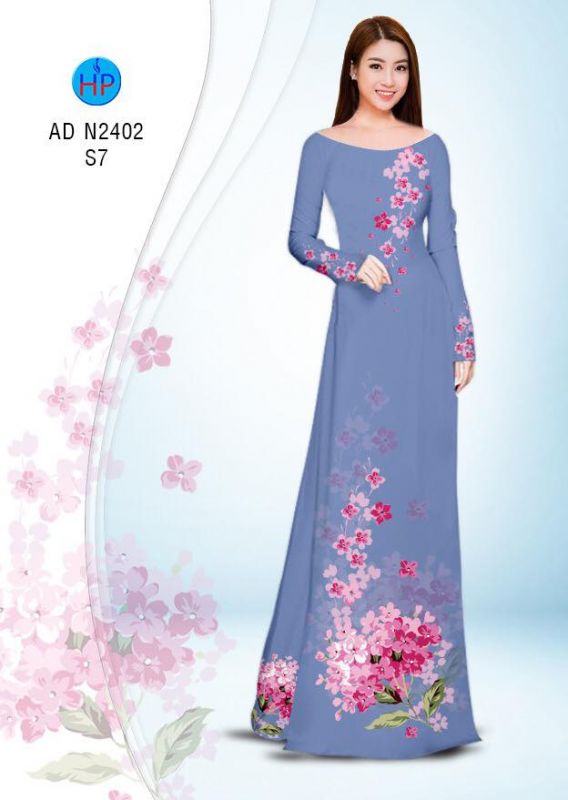 Vải áo dài hoa dây Vải áo dài hoa dây