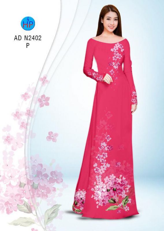 Vải áo dài hoa dây Vải áo dài hoa dây