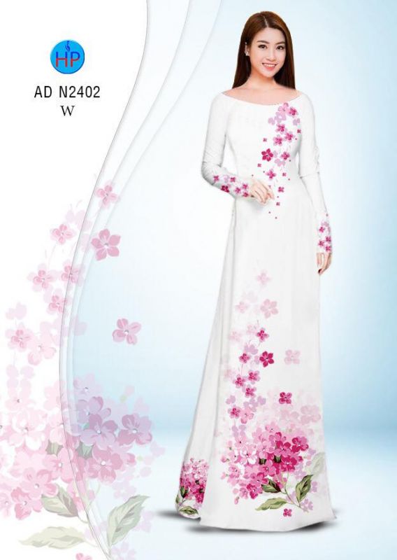 Vải áo dài hoa dây Vải áo dài hoa dây