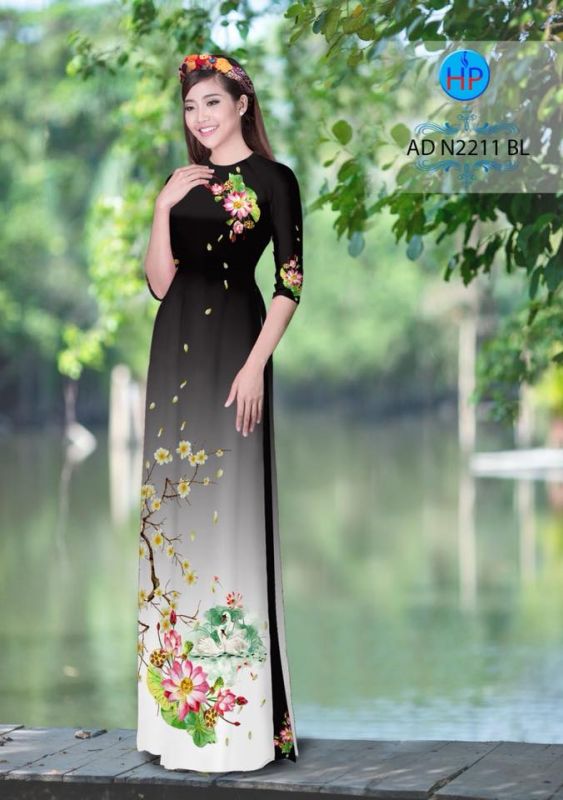 Vải áo dài hoa Sen Vải áo dài hoa Sen