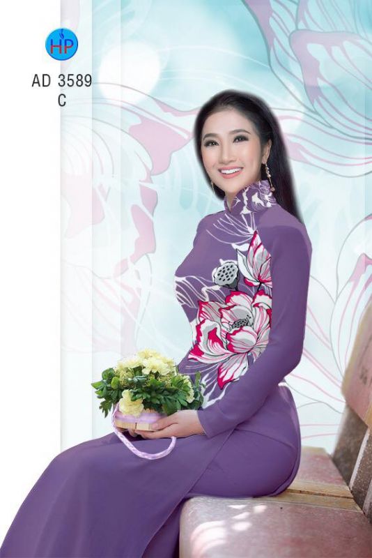 Vải áo dài hoa eo