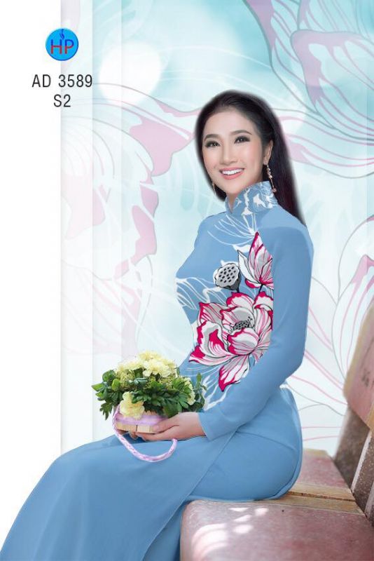 Vải áo dài hoa eo