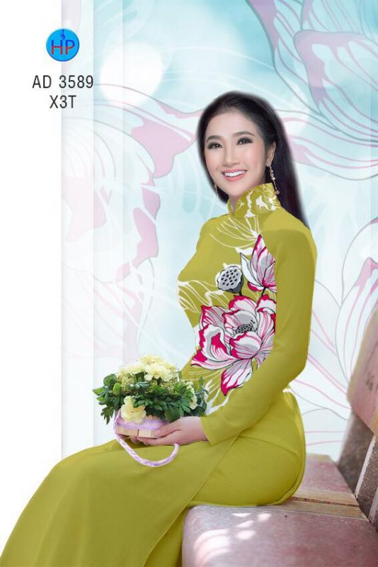 Vải áo dài hoa eo