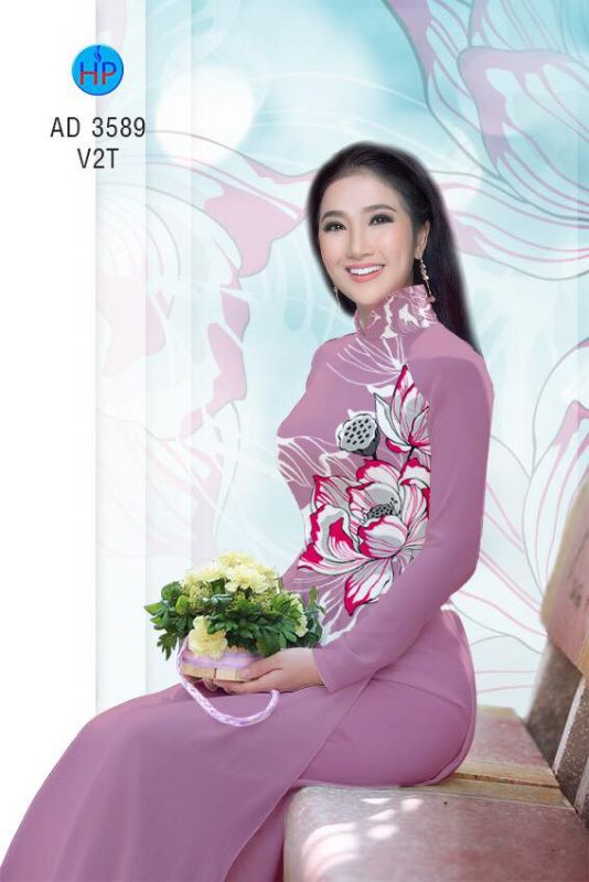 Vải áo dài hoa eo