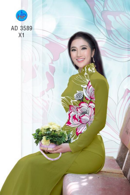 Vải áo dài hoa eo